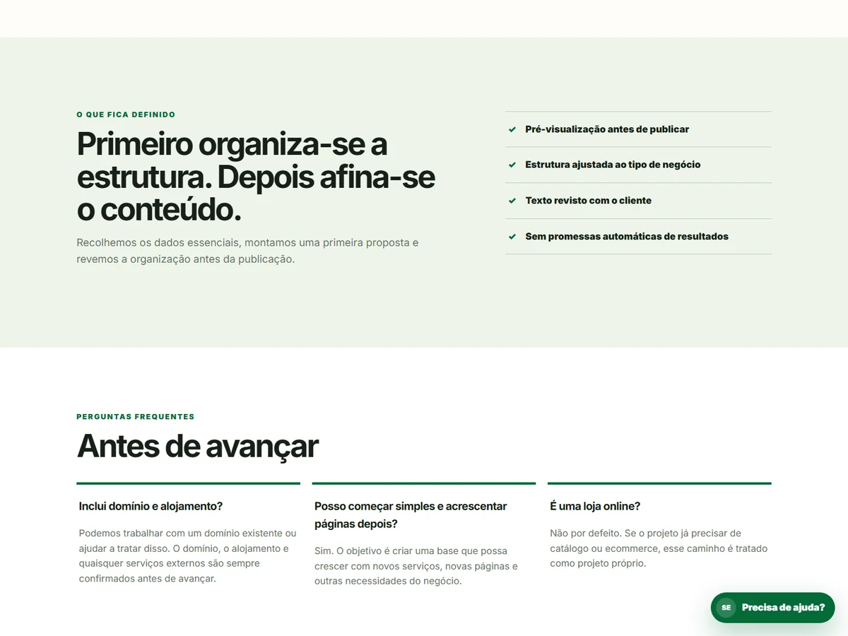 Exemplo de Website WordPress SiteExpress